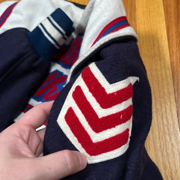 VTG 70s (?) Fab-Knit Cheerleader Varsity Jacket Southern Sweethearts Riverside - Picture 12 of 15